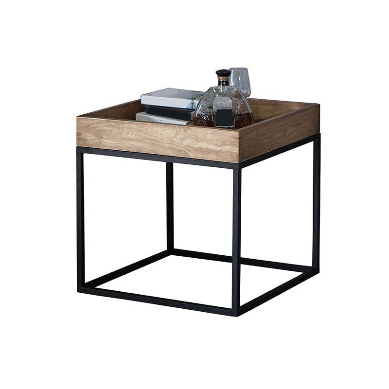 Scandinavian Square Coffee Table Wooden Cocktail Table for Home