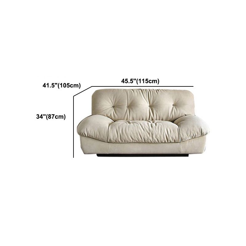 Tufted Standard Sofa 41.33" D x 34.25" H Armless Sofa for Living Room