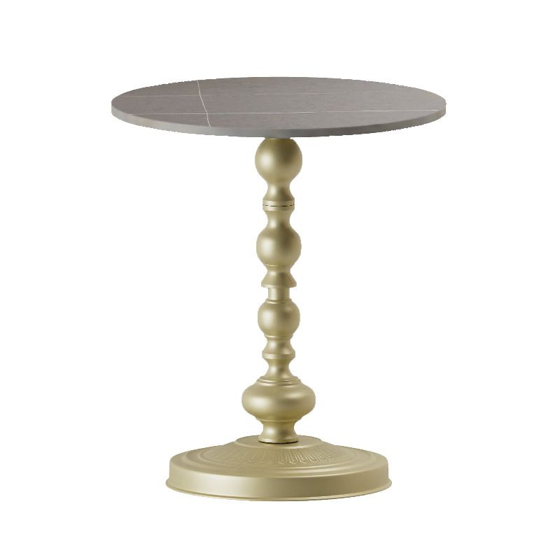 Modern Round Side End Table Pedestal Corner Table for Living Room