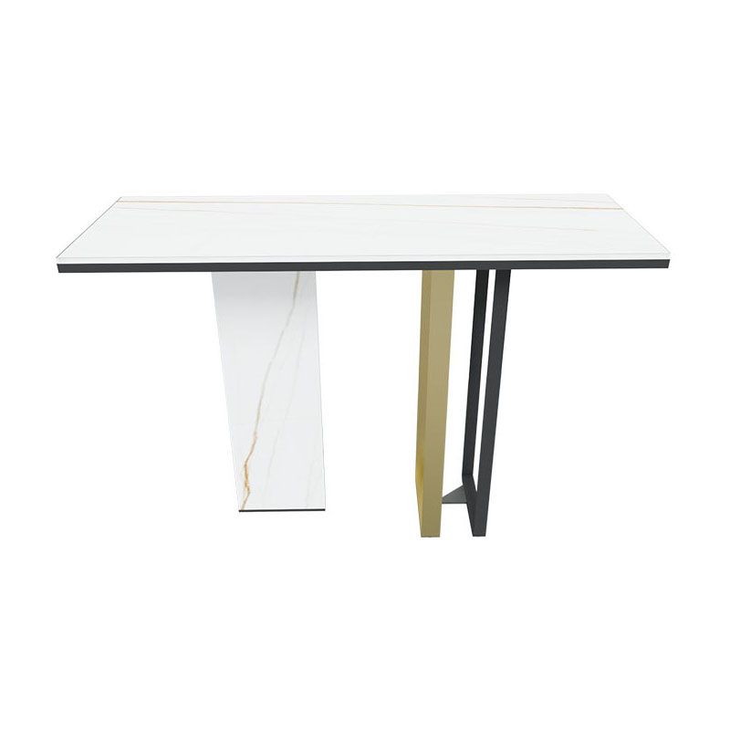 Modern Stone Console Table 14" W Stain Resistant Accent Table for Hall