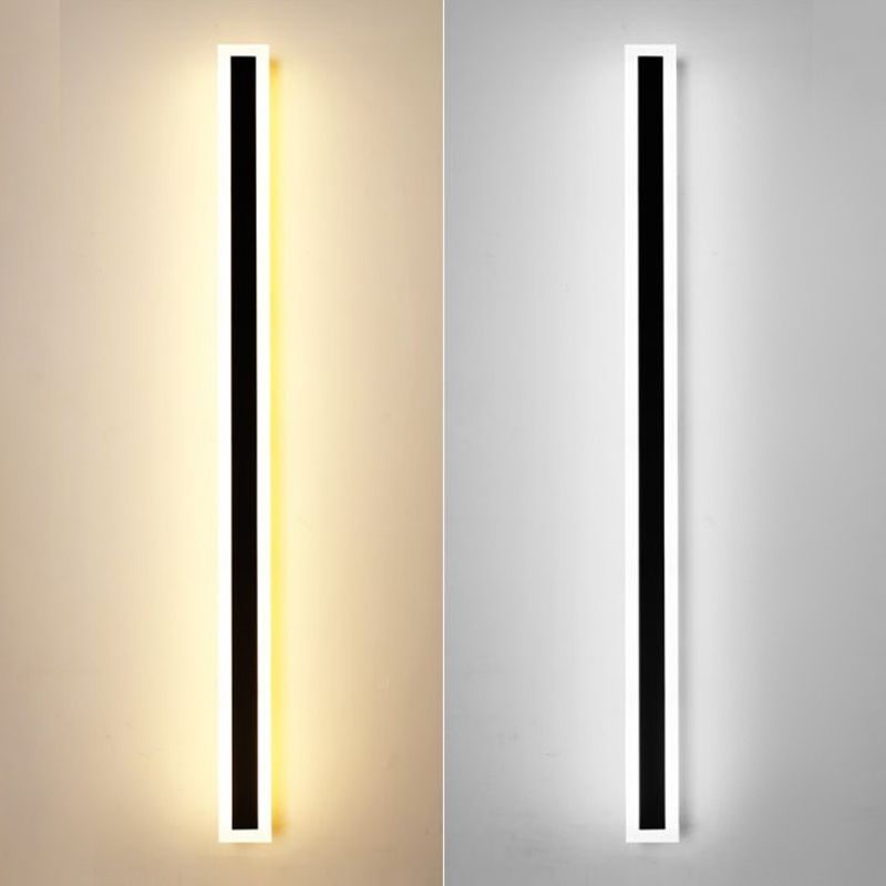 Linearer Schatten 1-Licht im Freien wasserdichte Wandleuchten moderne Wandbeleuchtung in Schwarz