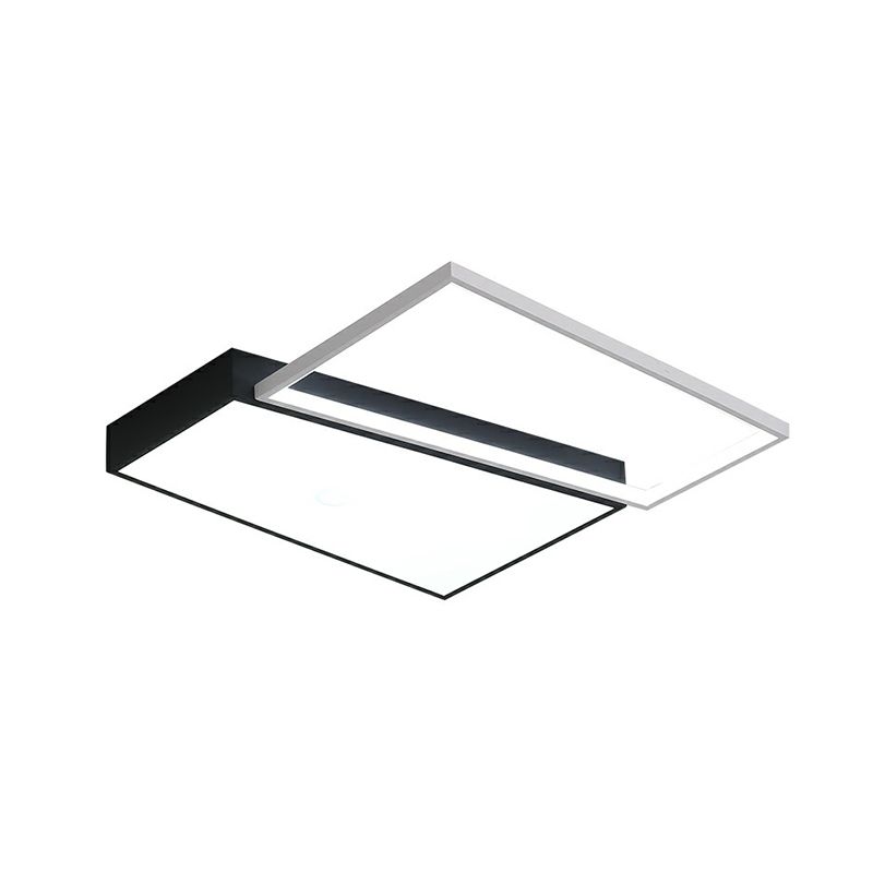 Schlafzimmer Led Deckenbefestigung Moderne Flush Mount Licht mit Trapezoid Acryl Schatten