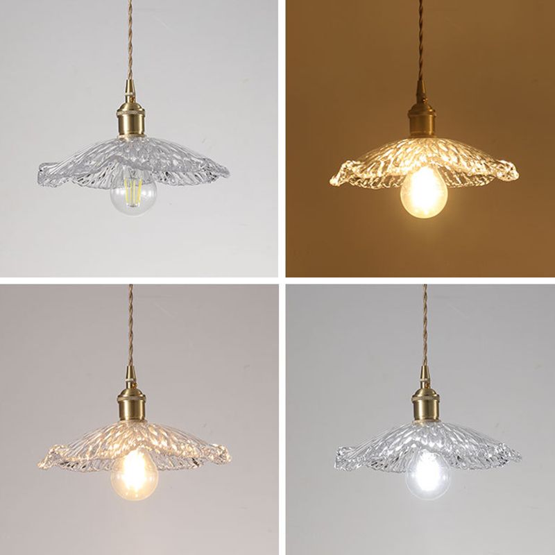 Blumenglas Anhänger Deckenleuchte Einfachheit Stil klarer Anhänger Beleuchtung