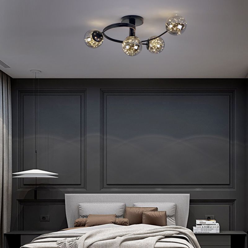 Creative Sputnik Flush Mount Light Contemporary Bedroom Living Room Ceiling Light