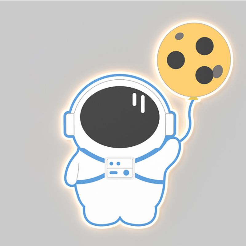 Stile per bambini a forma unica muro di metallo 1 luce da parete leggera luce