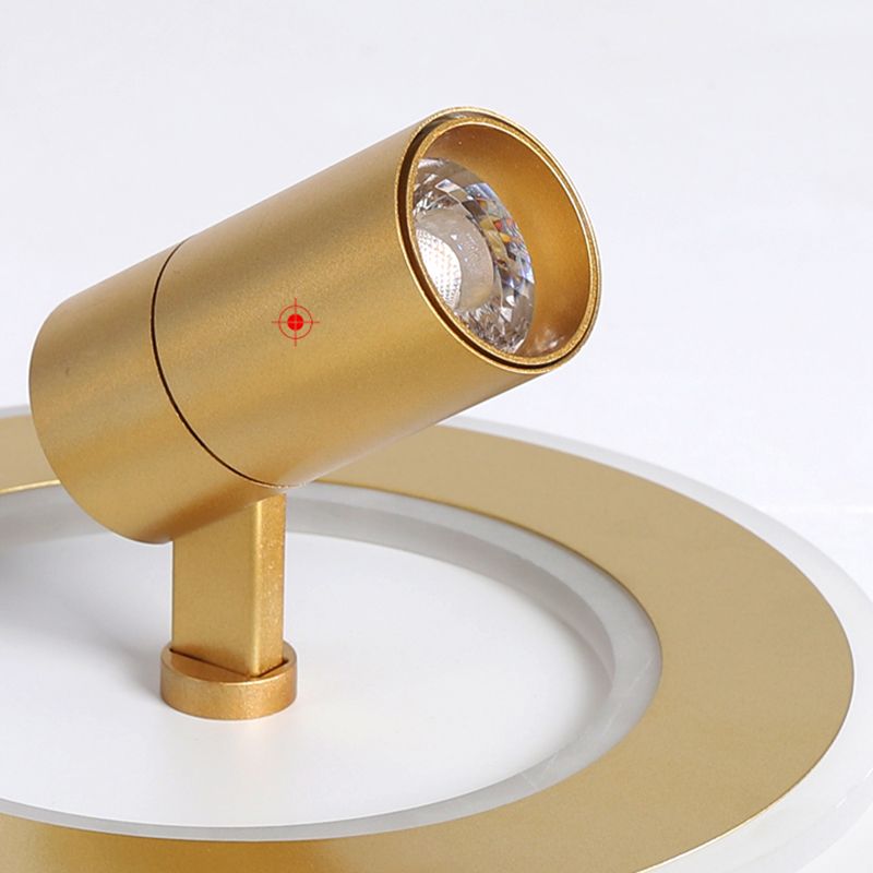Modern LED Flush Mount 1 Spotlight Metal Ceiling Mounted Light for Hallway