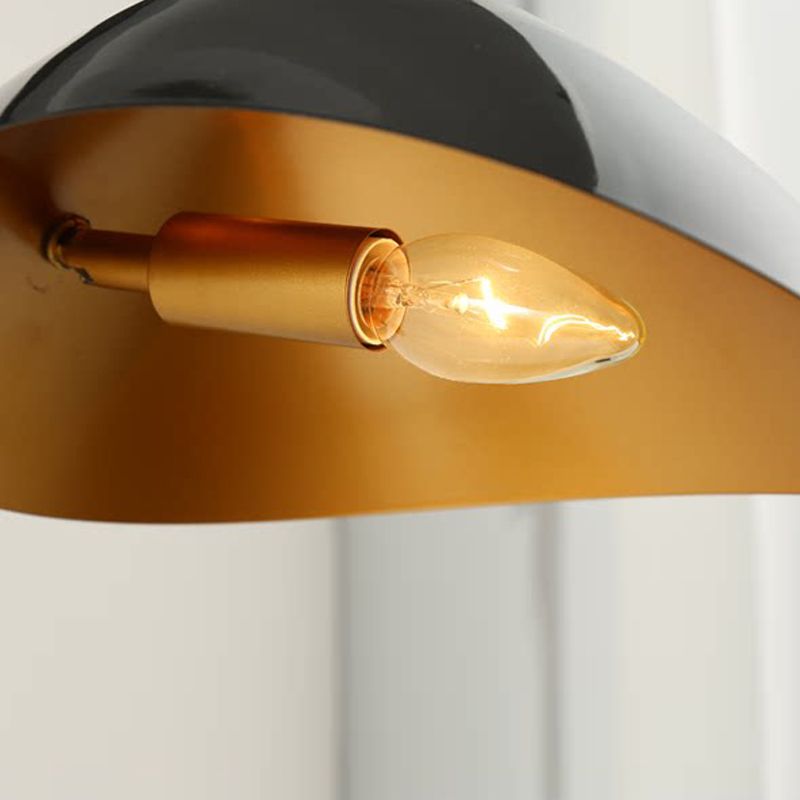 Zeitgenössische verstellbare Wandleuchten Einkopf -Schwarze Wandlampe für Schlafzimmer Wohnzimmer