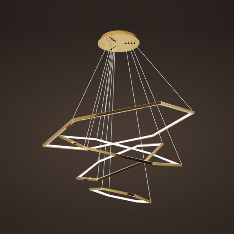 Luci sospese in stile moderno lampadario multistrato per soggiorno sala da pranzo
