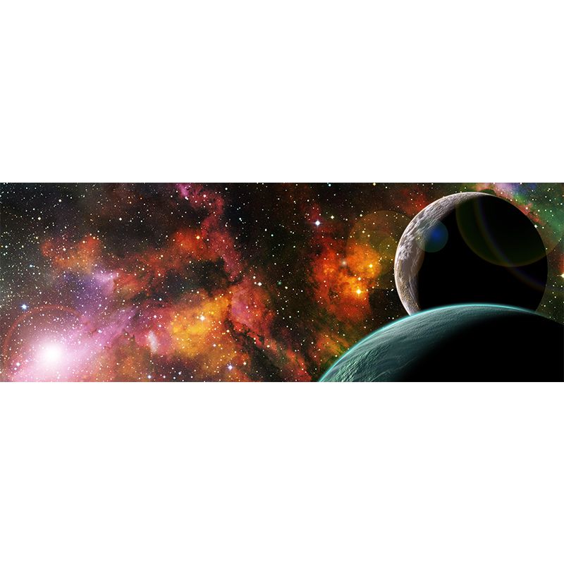 Universe Wall Mural Wallpaper Sci-Fi Style Wall Covering for Sitting Room Decor
