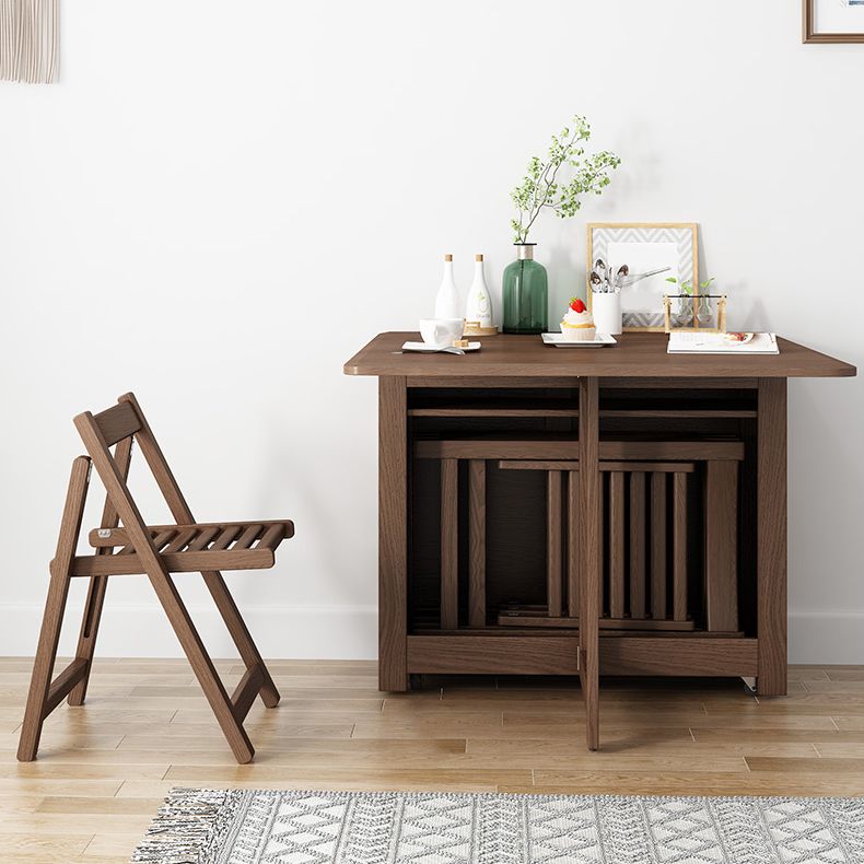 Rectangle Wood Color Dining Table Solid Wood Table for Dining Room Table Only