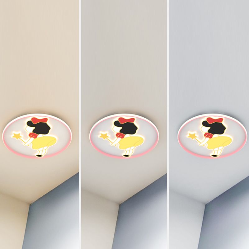 Joli plafonnier de dessin animé, Style moderne et Simple, plafonnier encastré pour chambre à coucher et salon
