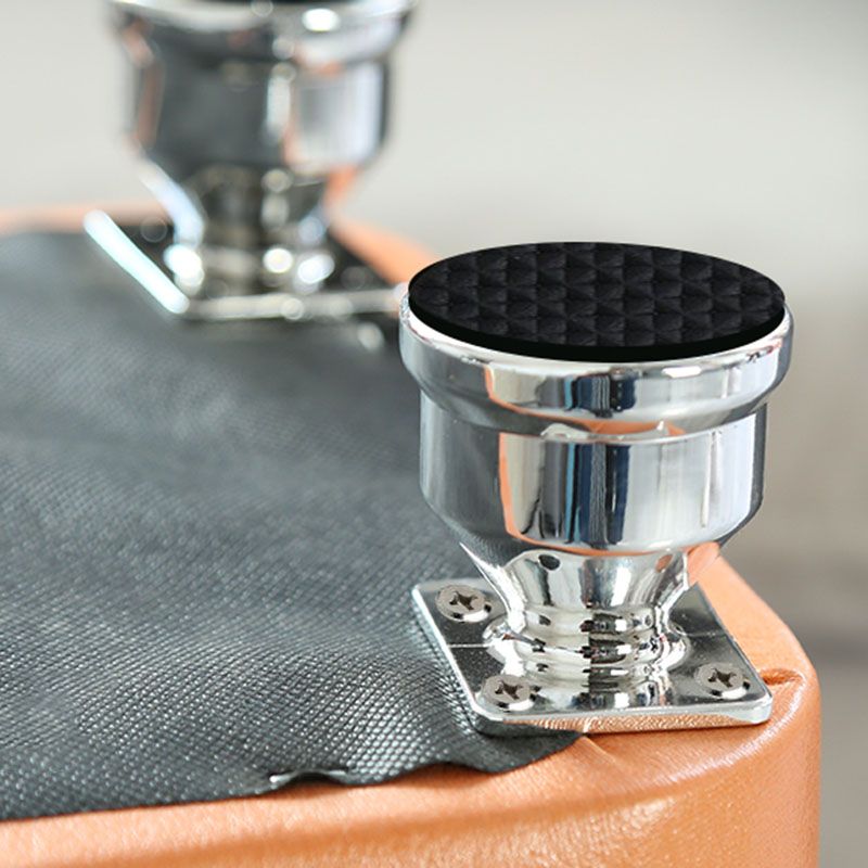 Color Matching Leather Standard Stool Modern Style Simple Rectangular Stool