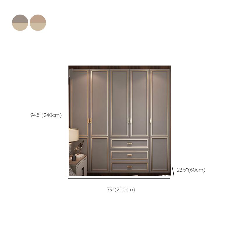 Modern Freestanding Wardrobe Engineered Wood Wardrobe Armoire