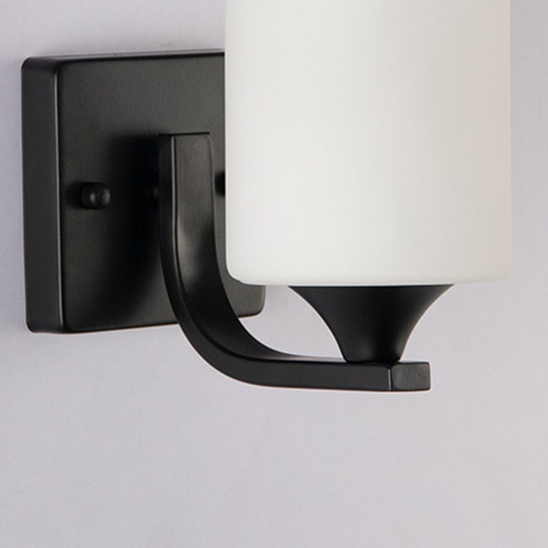 Contemporary Wall Sconce Glass Shade Sconce Lighting for Bedroom