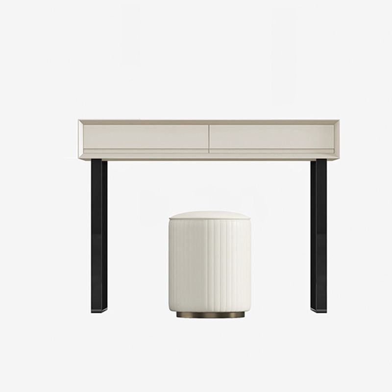 Modern Grey/Beige Vanity Tables Wood and Metal Vanity Makeup Table Set