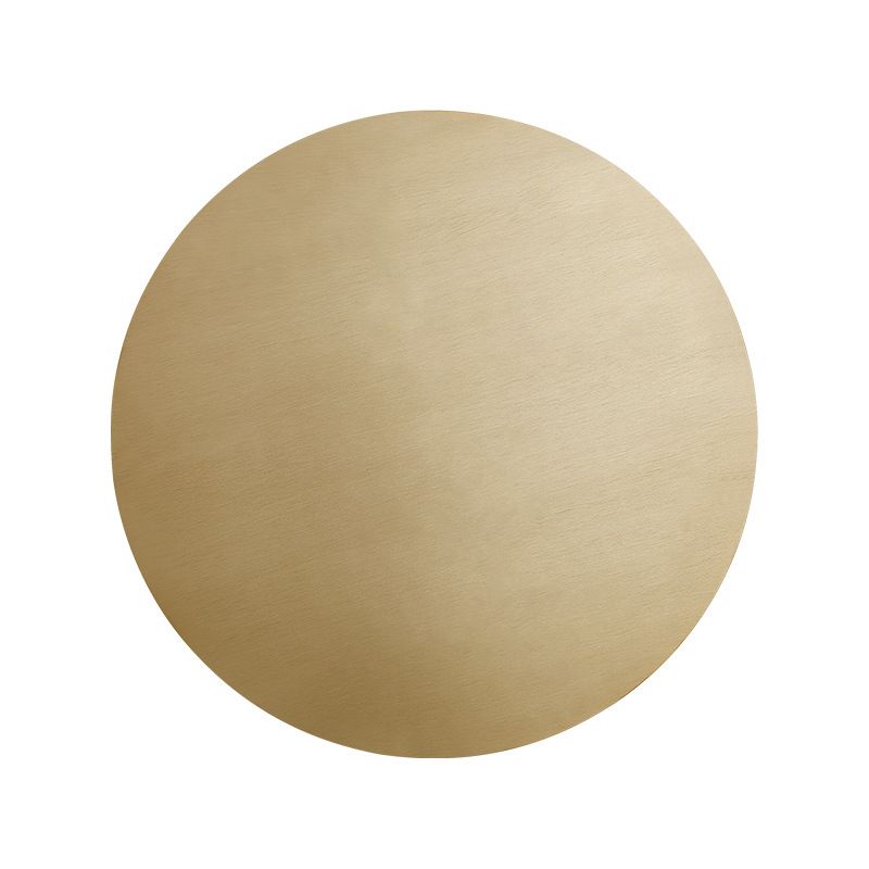 1-Light Round Wall Lamp Modern Metal Sconce Light for Living Room