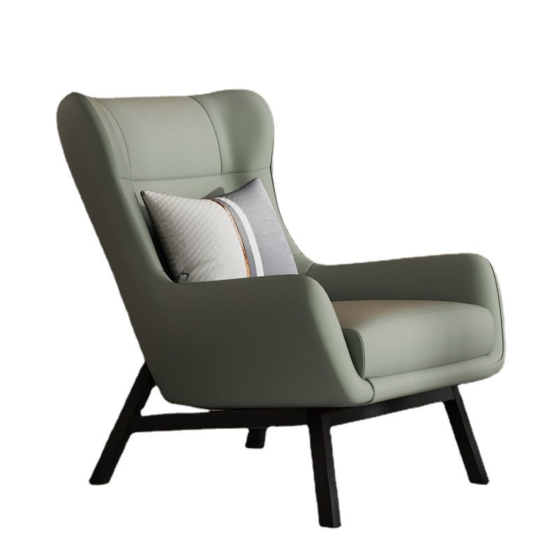 Glam 27.56" Wide Pillow Back Sponge Flared Arms Wingback Chair