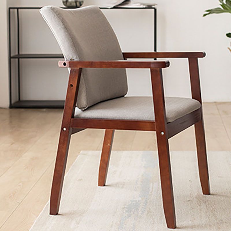 Fauteuil à dossier solide rembourré contemporain, finition mate, chaise de salle à manger pour la maison
