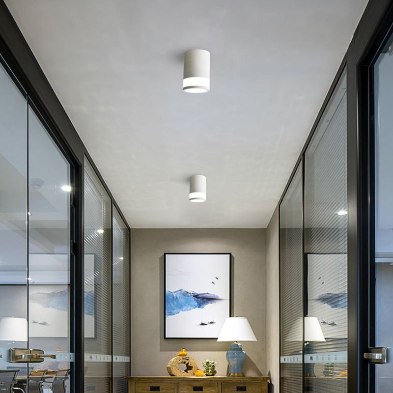 Lampada da incasso a forma di cilindro nordico Lampada da incasso a LED per soggiorno in acrilico