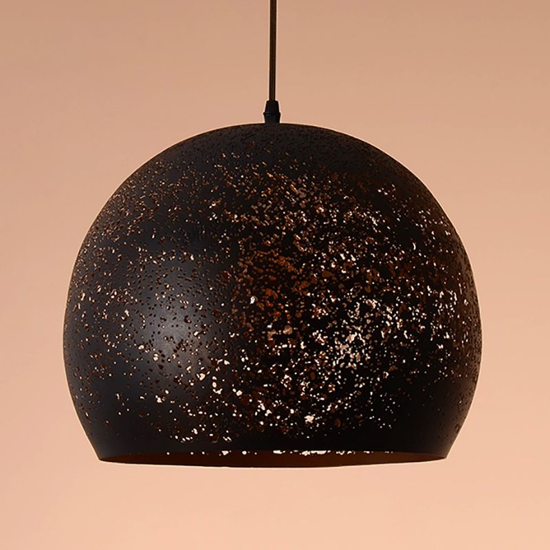 Lumière suspendue industrielle 1 pendentif lumineux avec une teinte en métal pour le salon