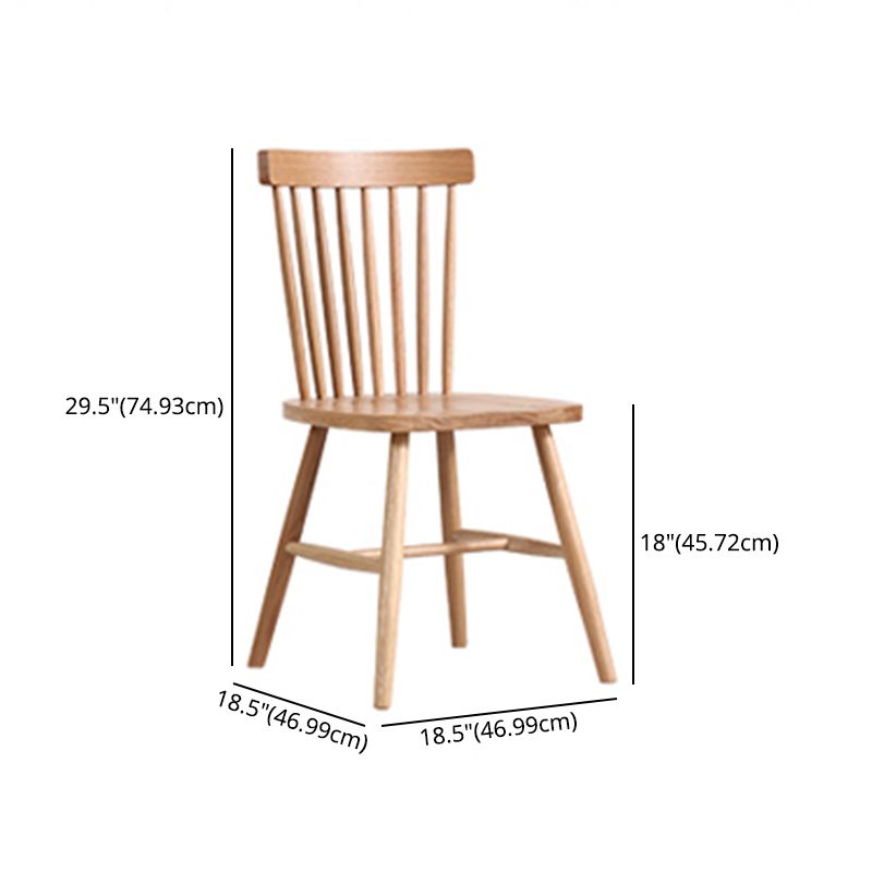 Minimalist Style Dining Table with Fixed Solid Wood Dining Table and Chairs