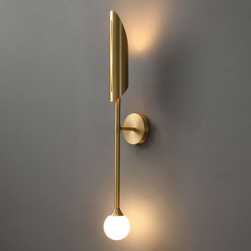 Nordic Luxury Style Wall Light Sconce Copper 2 Lights Approches