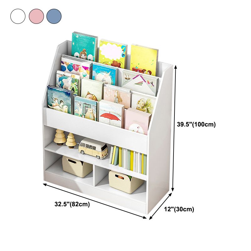Engineered Wood Shelf Bookcase Contemporary Book Shelf for Study Room