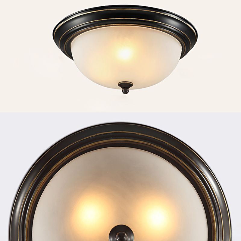 Schale Glas Flush Mount Modern Style Wohnzimmer-Deckenleuchte mit Form