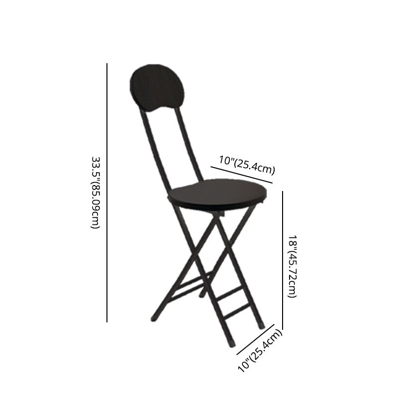 Modern Wooden Dining Room Set with Round Table Space-Saving Design Home Use Dining Table Furniture