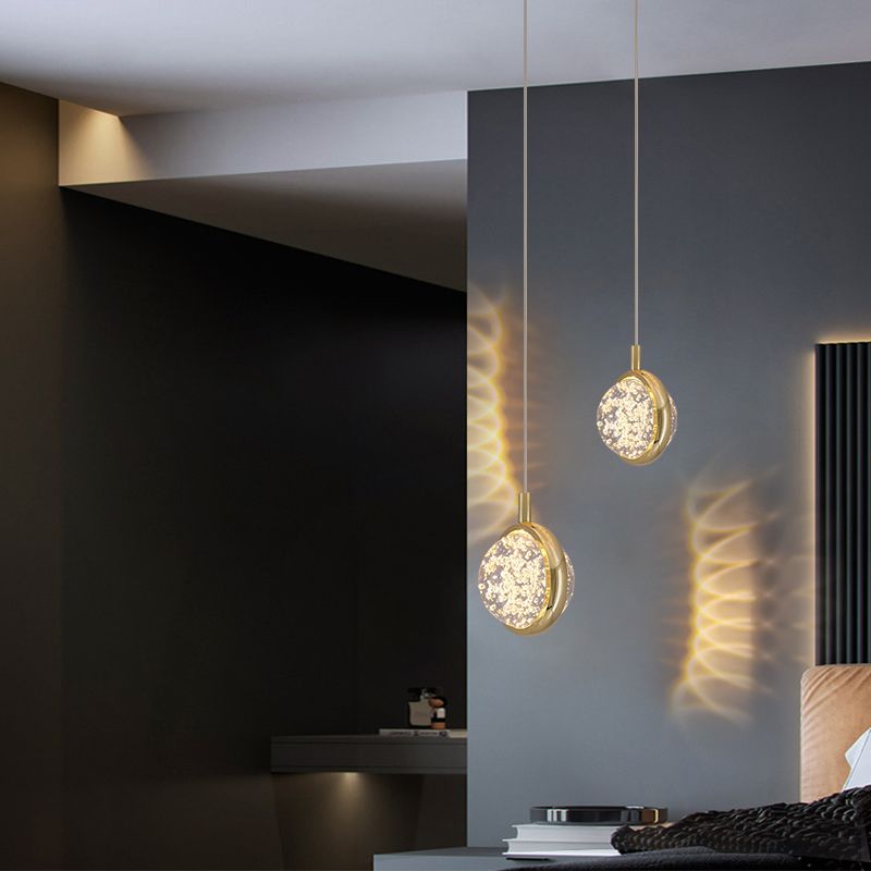 Luce a pendolo a LED LEDULUM GOLDO NOVITÀ SEMPRE CRIDULE CRIDULE LUCE PER CAMERA DA LETTA