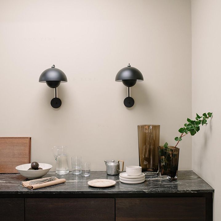 Macaron Wall Light 1-Light Wall Mount Lamp with Metal Shade for Bedroom
