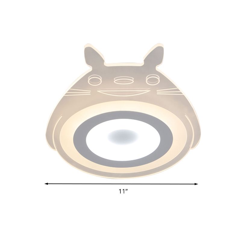 Lampada da soffitto per animali domestici con personaggio dei cartoni animati Lampada da soffitto a LED in acrilico per animali in bianco per la cameretta dei bambini