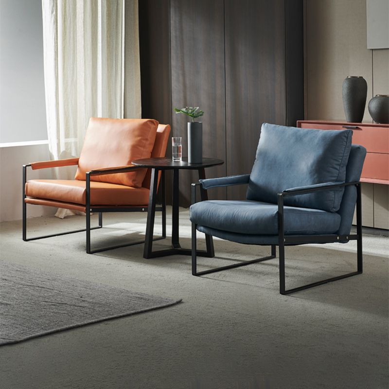 27.56"L x 28.35"W x 29.53"H Contemporary Cushion Back Pillow Top Arms Chair