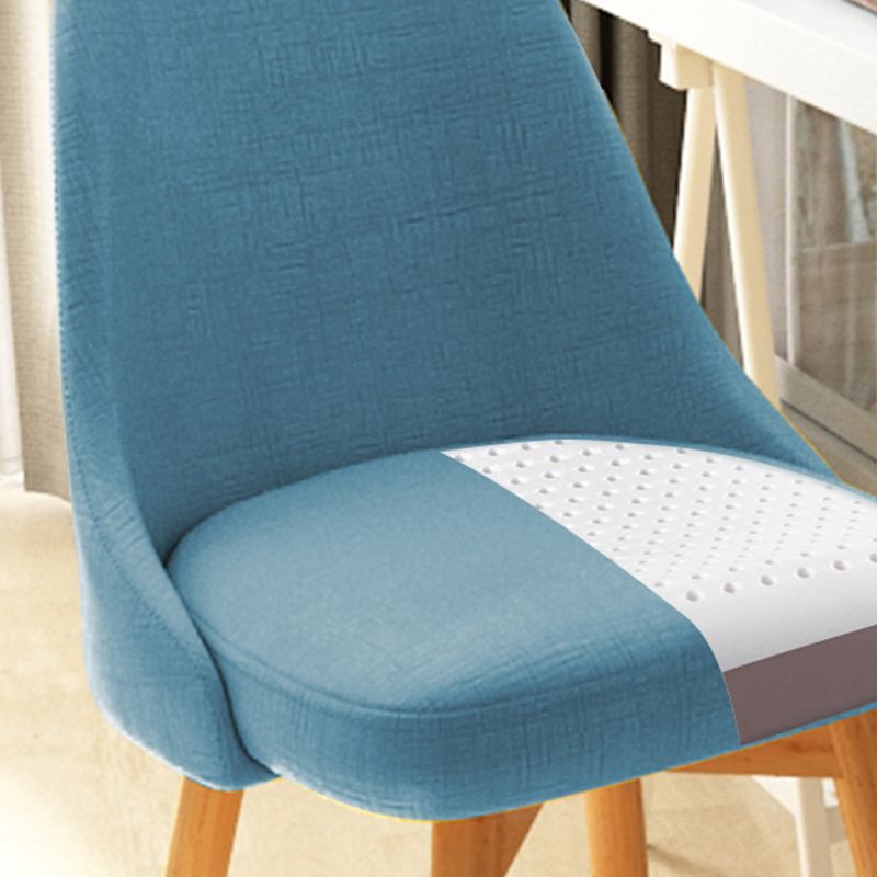 Armless Chair 17.7" L x19.6" W x31.4" H Solid Wood Frame Chair for Living Room