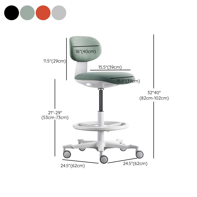 Modern Adjustable Backrest Counter Stool Iron Cashier Bar Stool with Cushion and Pedal