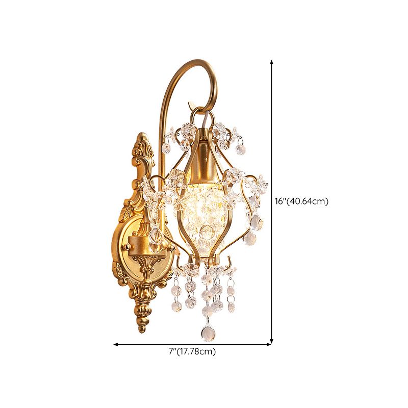 Nordic Style Crystal Vanity Light Geometry Shape Vanity Lamp for Shower Room