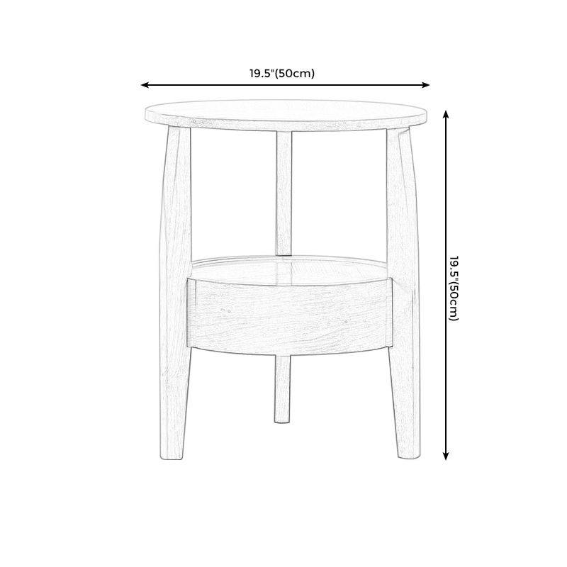 French Country Style Cocktail Table Wood/dark Coffee/walnut Solid Wood Round Coffee Table