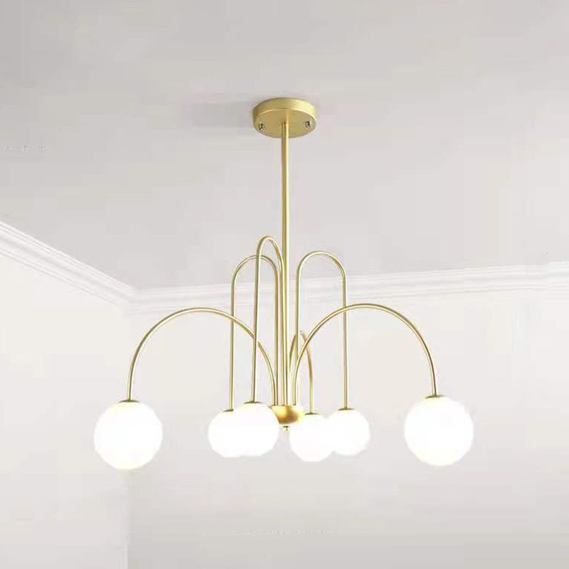 Fissaggio del soffitto in ferro battuto appeso a pendente moderno sputnik moderno