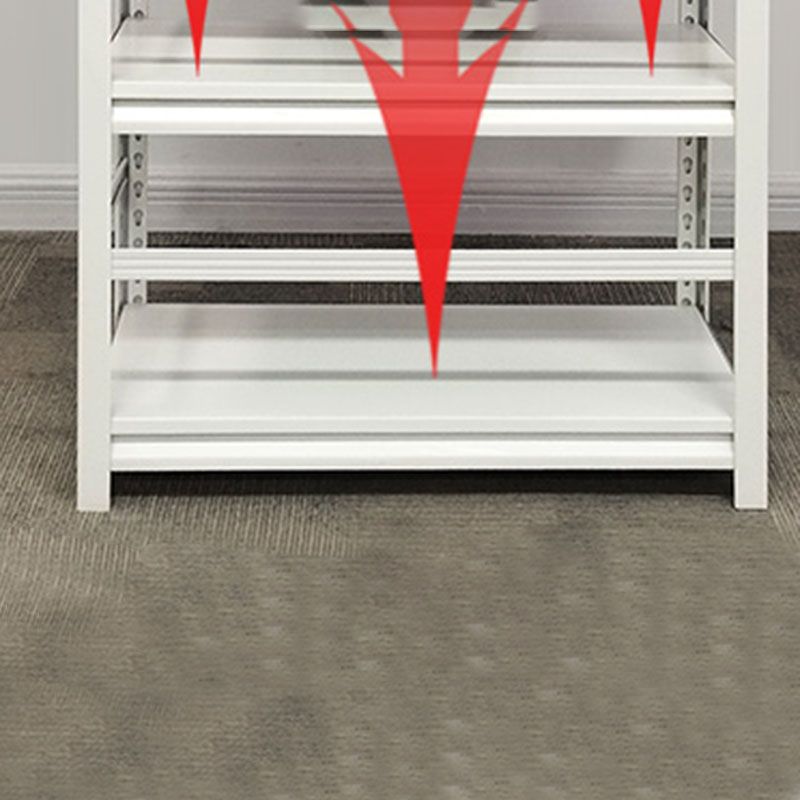 Open Bookshelf Modern Metal Home Study Living Room Removable Bookcase