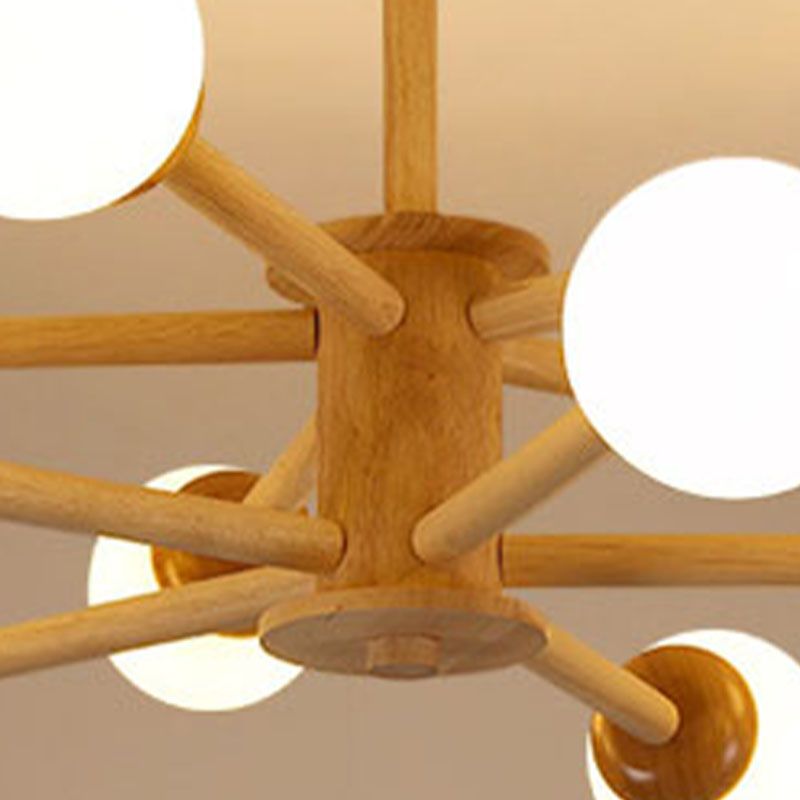 Hölzerne Lampenanhänger Kronleuchter Decke Hängende Leuchte für den Salon