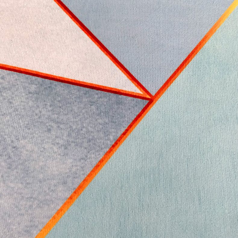 Multicolor Comfort Indoor Rug Polyester Geometric Print Carpet Non-Slip Backing Rug for Living Room