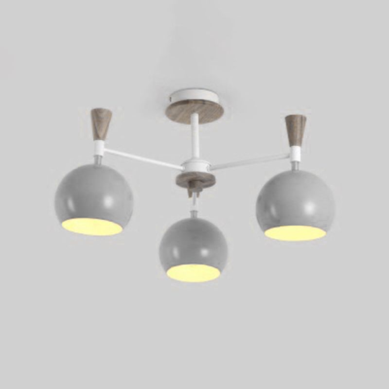 Lampaggio a forma di palla Light Light Nordic Style Nordic Apparecchiatura a sospensione in legno