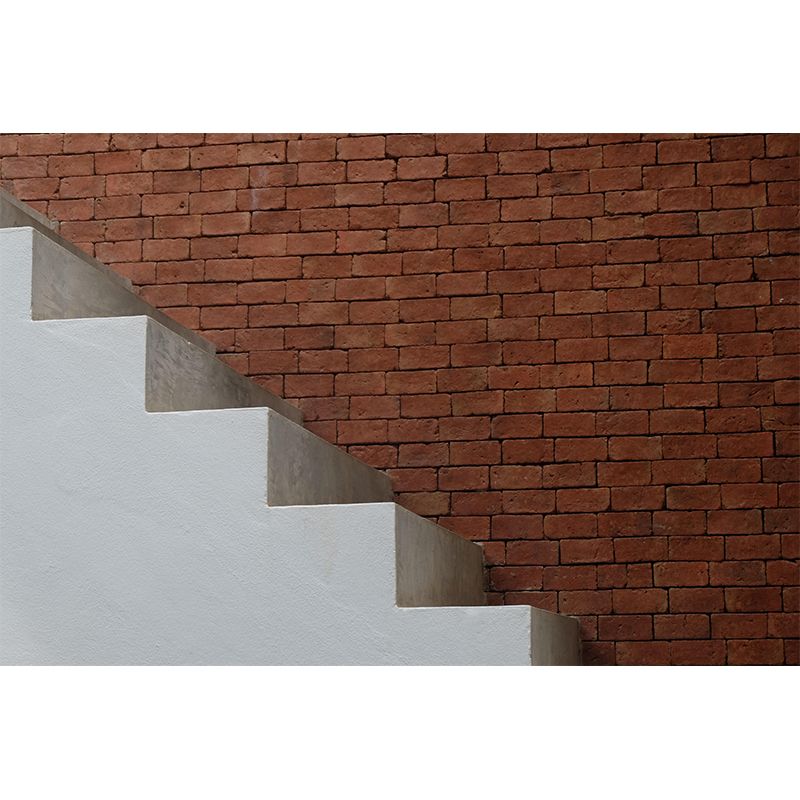 Industrial Style Wallpaper Murals with Brick Wall Pattern Stain Resistant Wall Covering