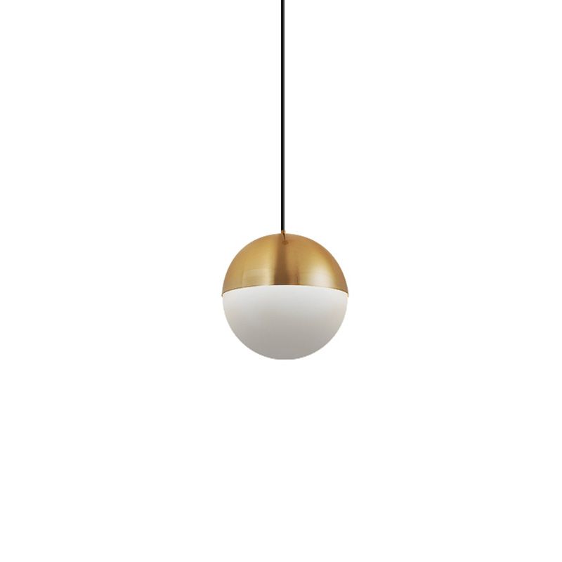 Global Metal Hanging Ceiling Light Minimalist Style Coppery Pendant Ceiling Light
