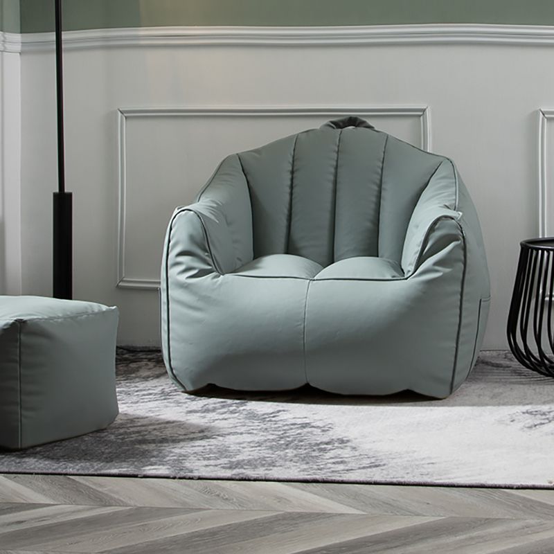 Sofá de almohada de almohada de cuero de piel sintética contemporánea Sofá de almohada cosida para apartamento para apartamento