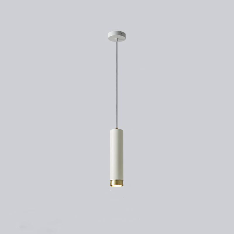 Moderne stijl cilindrische tint hangend licht metaal 1 lichte hanglamp voor eetkamer
