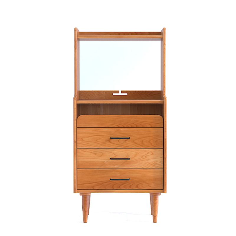 Brown Wooden Home Sideboard Modern Rectangular Side Board with Drawer