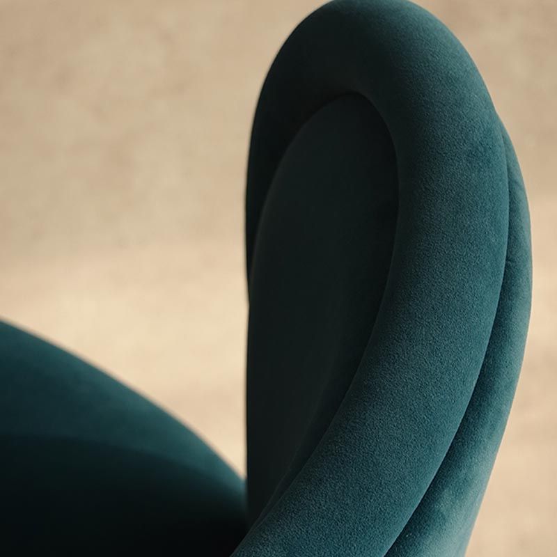 Upholstered Armless Dining Chair Contemporary Dining Room Side Chair