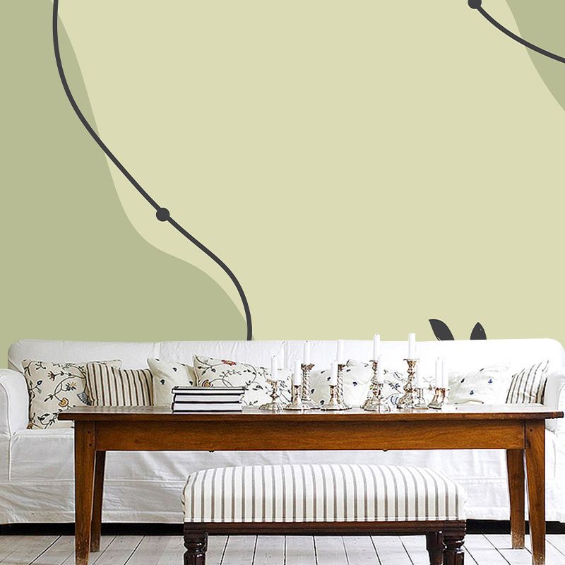 Eco-friendly Minimalism Illustration Wall Mural Wallpaper Sitting Room Wall Mural