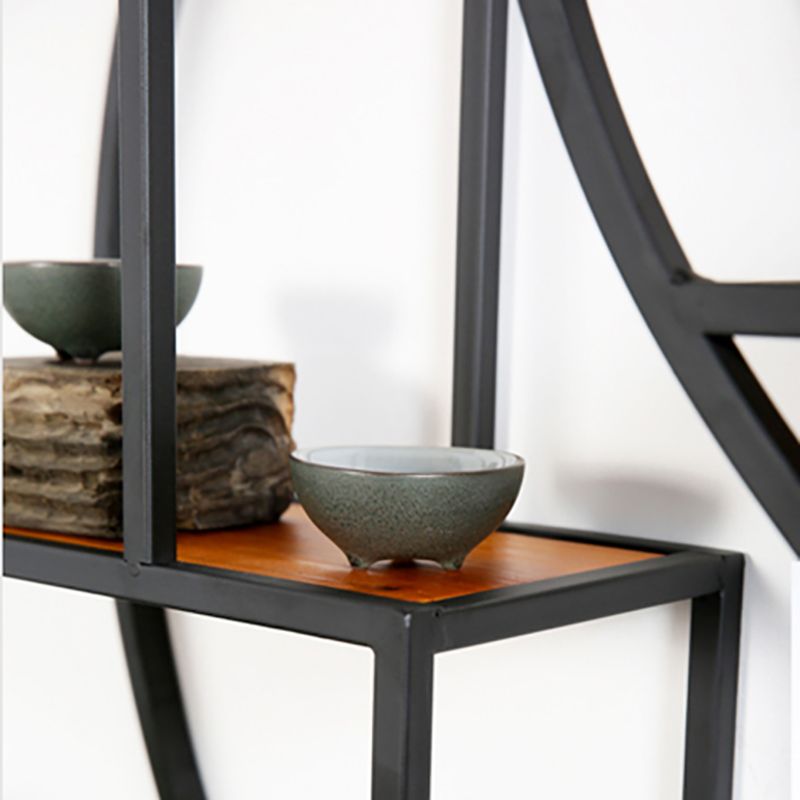 Modern Iron Floating Bookshelf Living Room 7.87" W Book Shelf